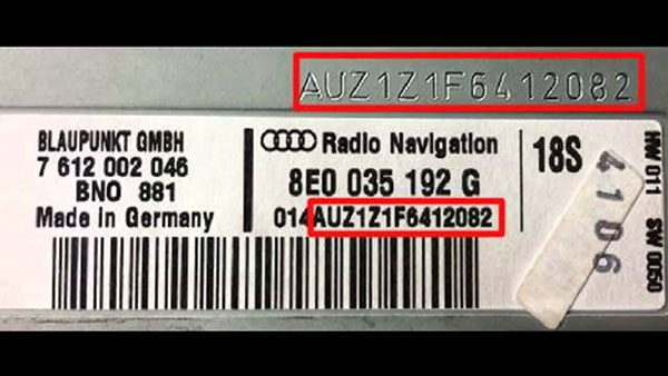 autoradio code Audi Chronus gratuit