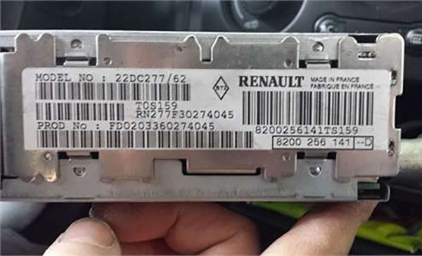 autoradio code Dacia gratuit