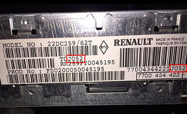 autoradio code Dacia gratuit